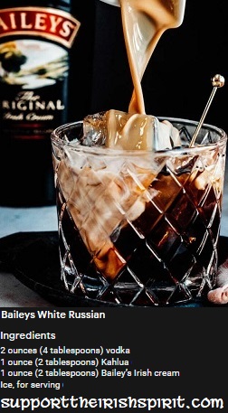 Baileys white Russian drink
